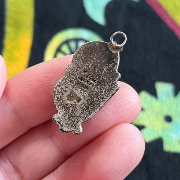 VTG Navajo E Pino Nakai Pink Sugilite Sterling Silver Pendant - Picture 5 of 6